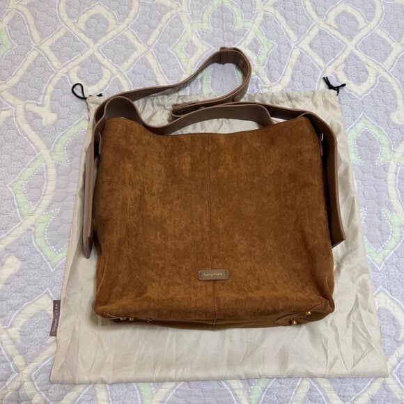 Songmont Handbags - Songmont Large Drippy Tote Bag - Caramel